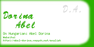 dorina abel business card